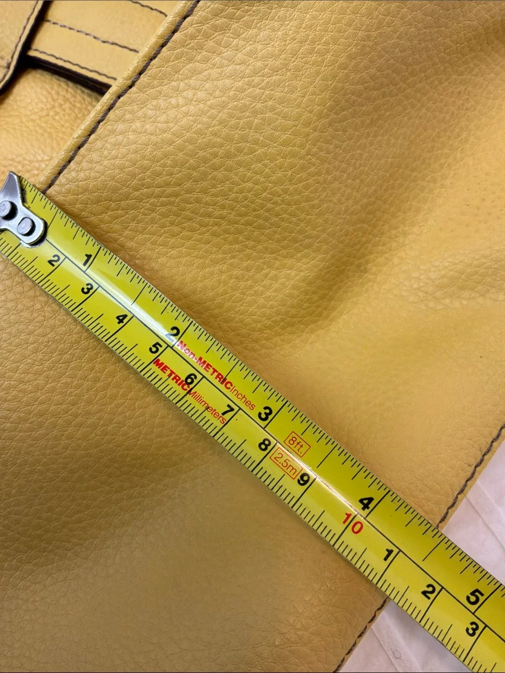 Tignanello Yellow Leather Hand Bag
